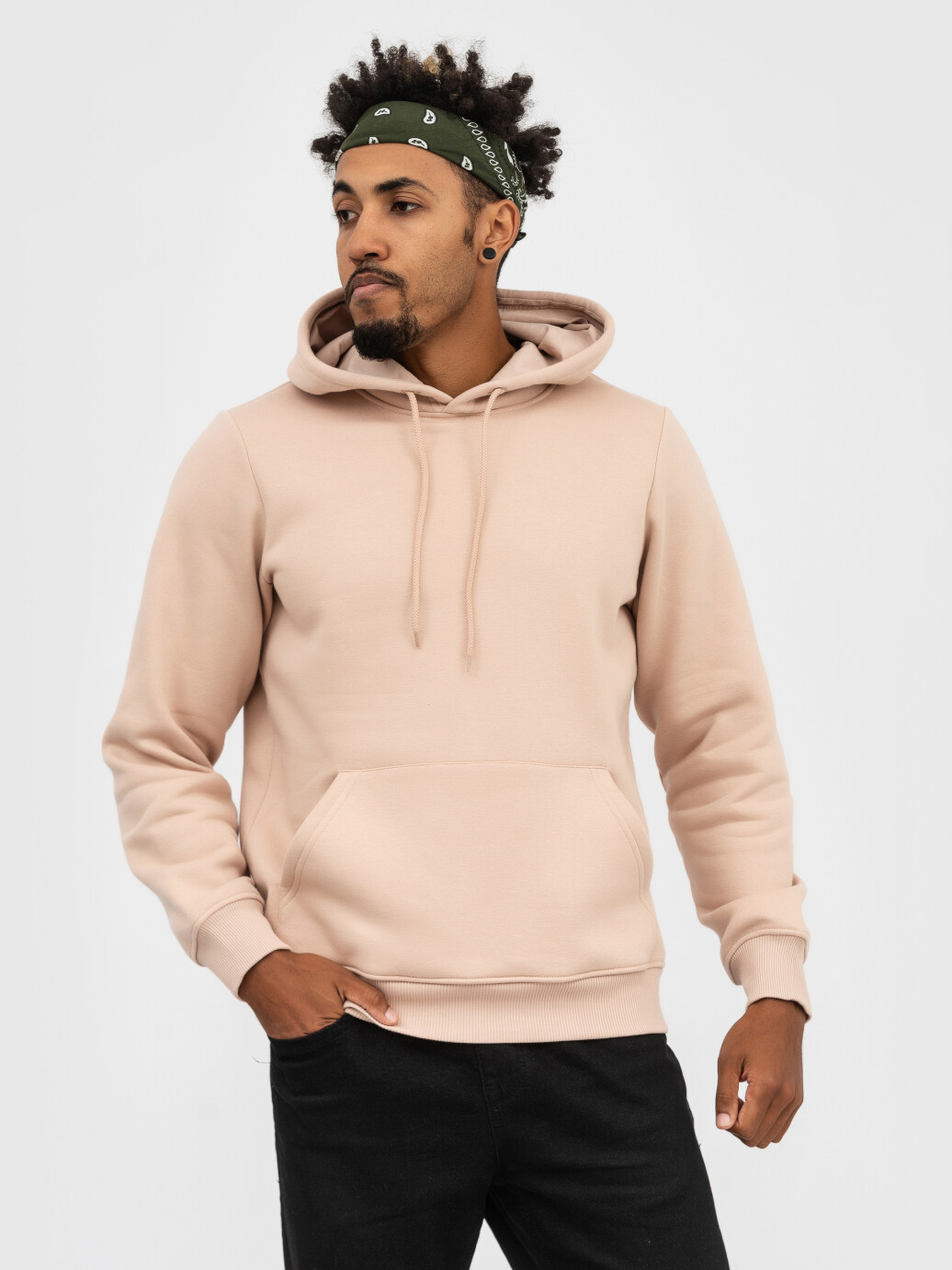 Худи UNISEX с начесом U-0401 бежевый (5110247) фото 2