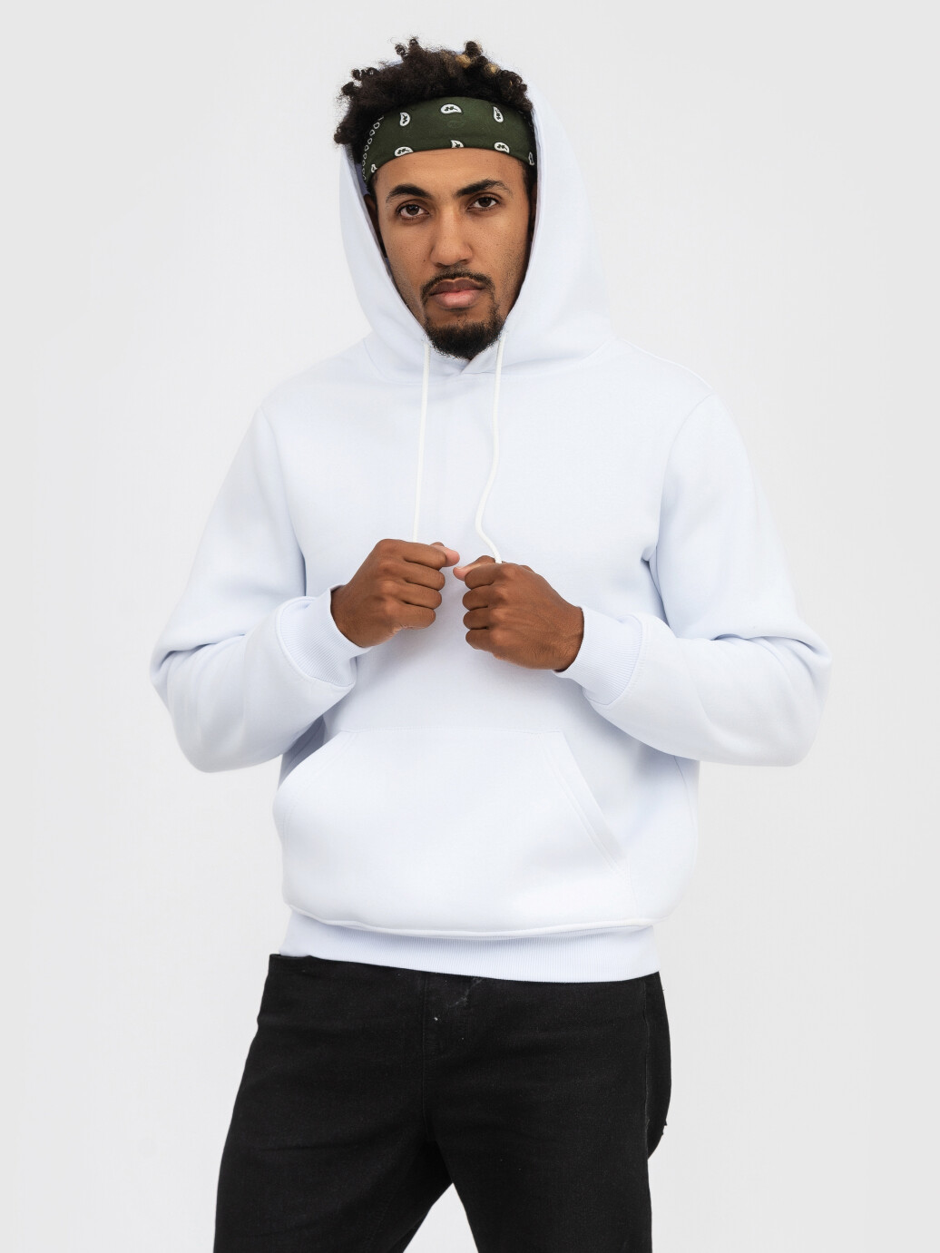 Худи UNISEX с начесом U-0401 белый (5110280) фото 1