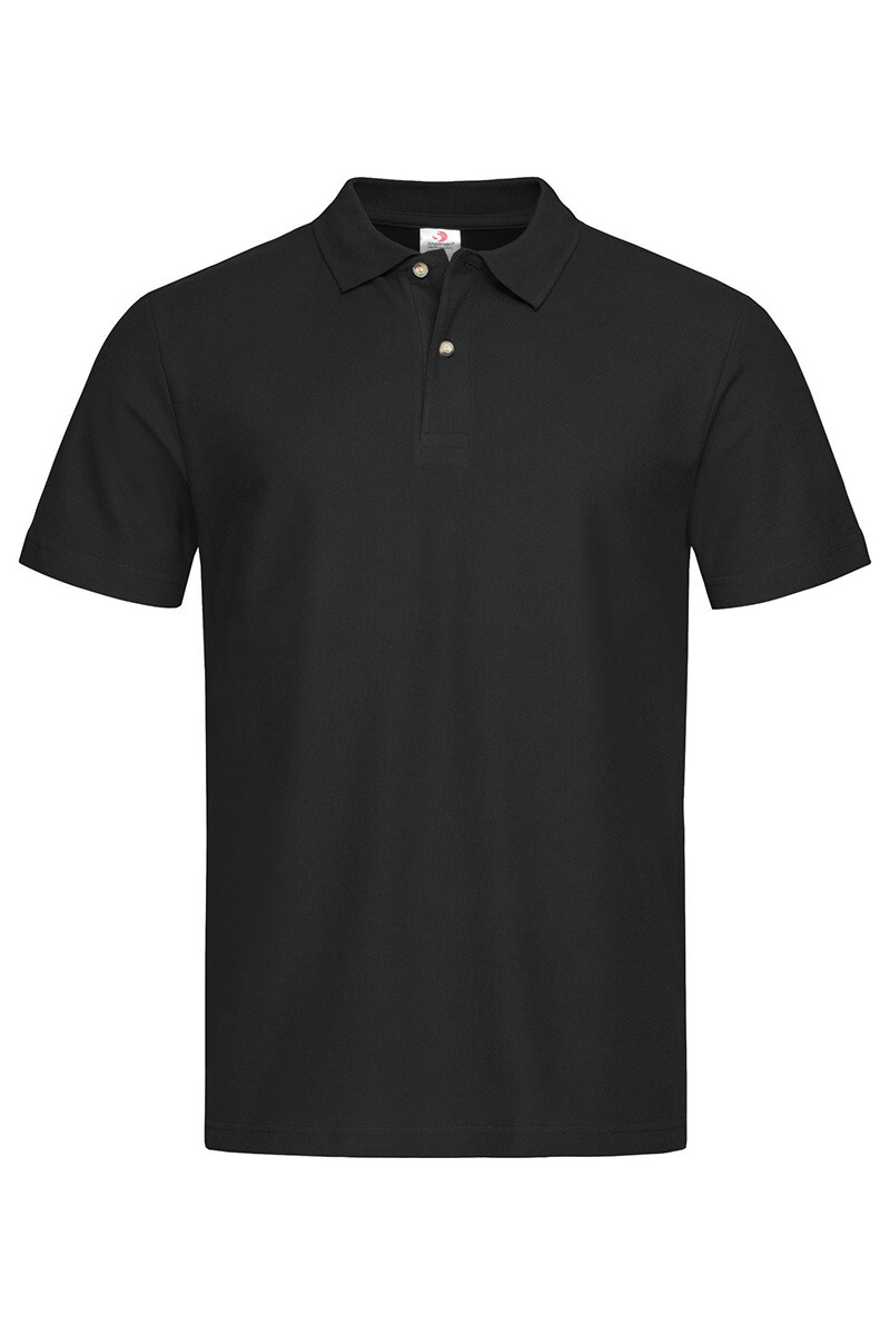 Men's polo shirt with short sleeves "STEDMAN" ST3000 BLO black (511374) фото 1
