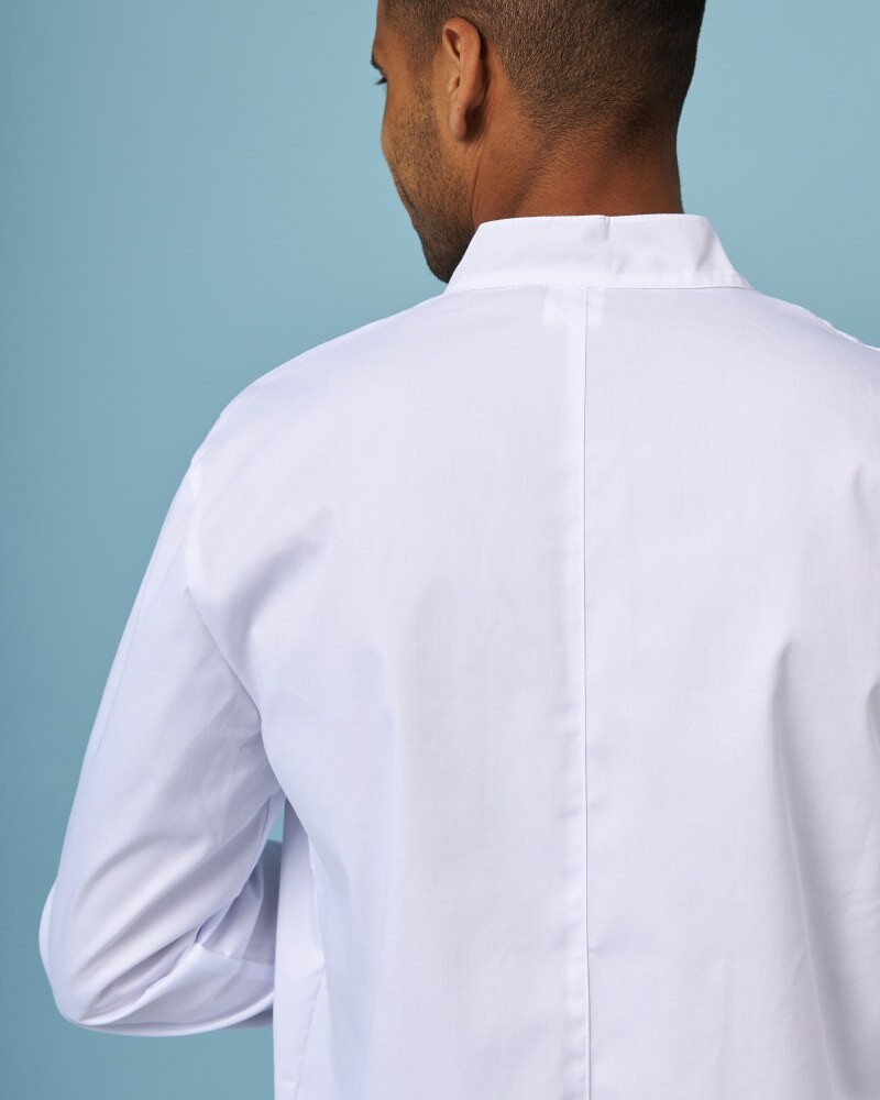 Medical coat for men Amsterdam white-gray 154-366-679 / 154-366-755 (6613822) фото 10