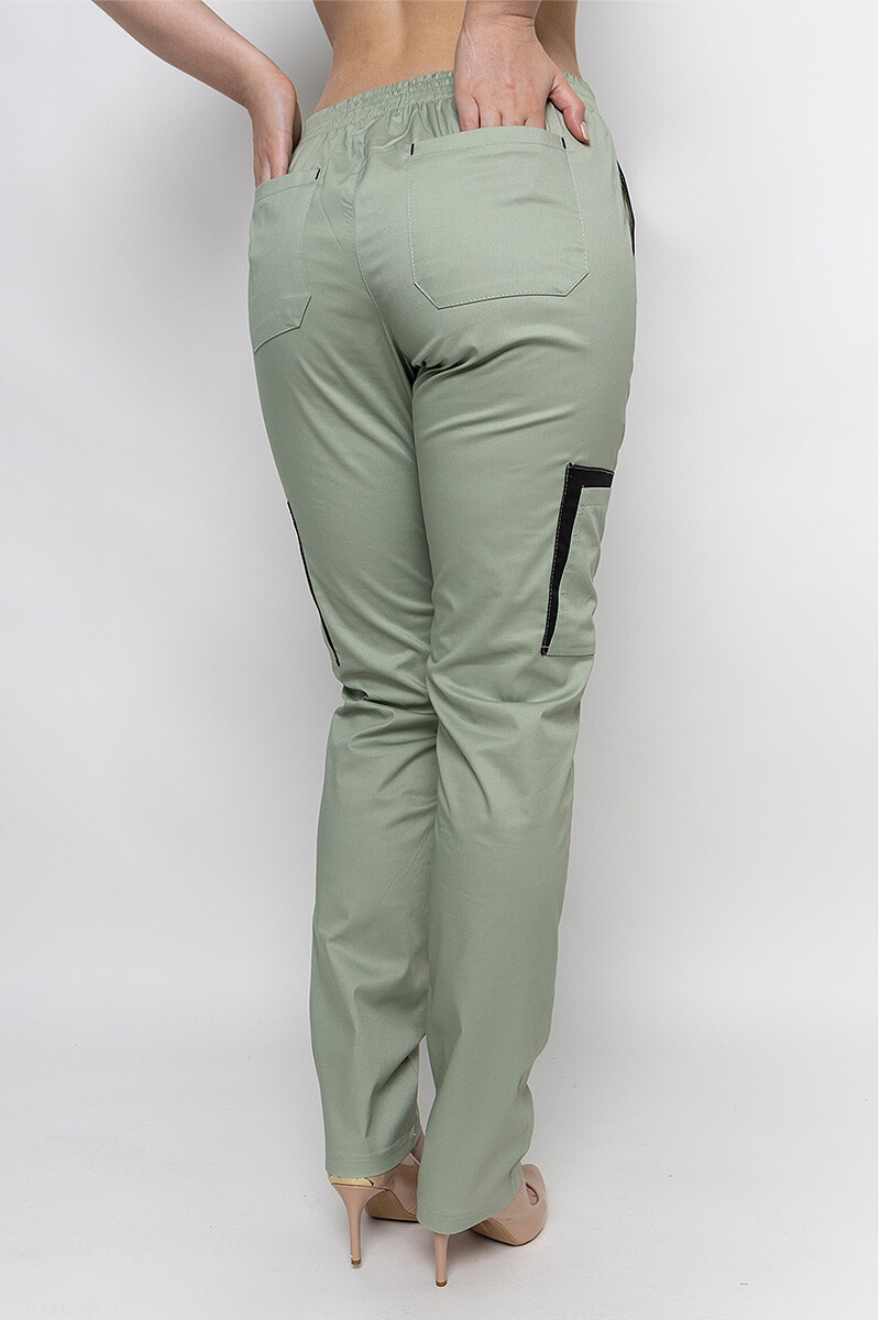 Medical suit Emelie-stretch, female. Pistachio (5436945) фото 10