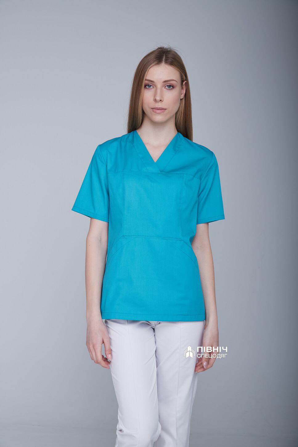Блуза медицинская женская "МАРИЯ" бирюзовая (3399152) фото 10