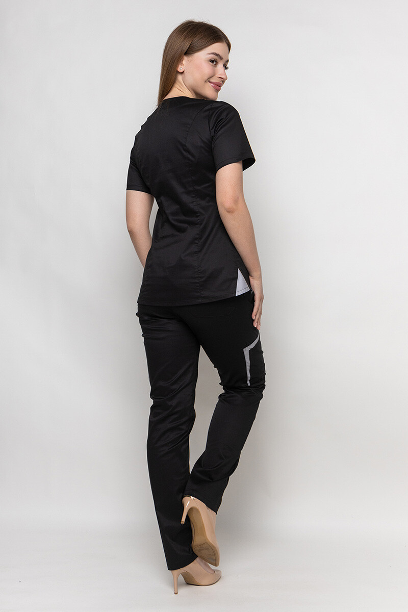Medical suit black Emelie-stretch women's (5436913) фото 5