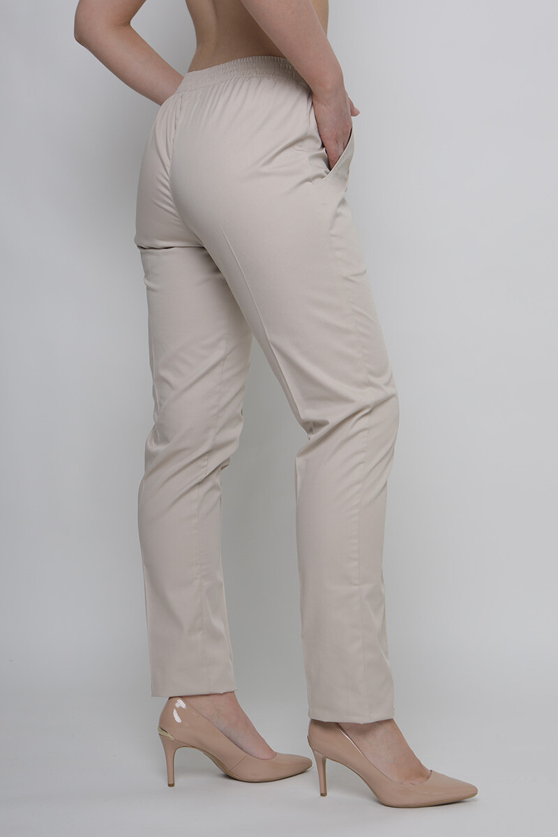 Trousers Rubina narrowed women's medical. Cream (5436987) фото 5