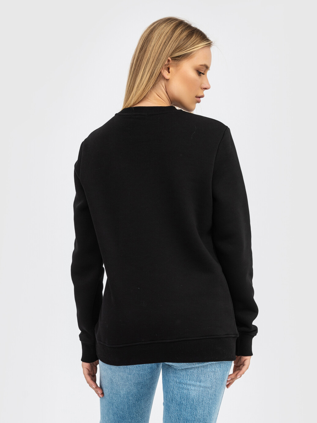 Свитшот UNISEX с начесом U-0301 черный (5110298) фото 4