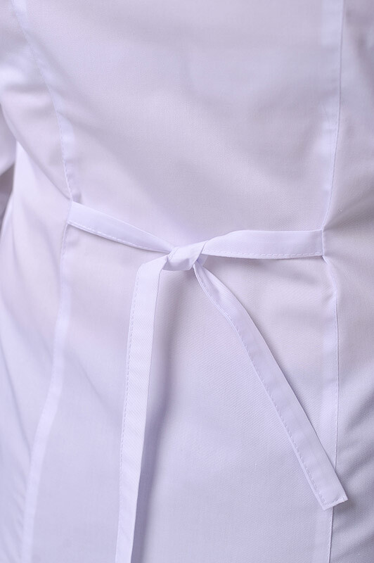 Костюм медицинский Жасмин+ Бр. зауженные. COTTON. Белый / темно-синий (544635) фото 6