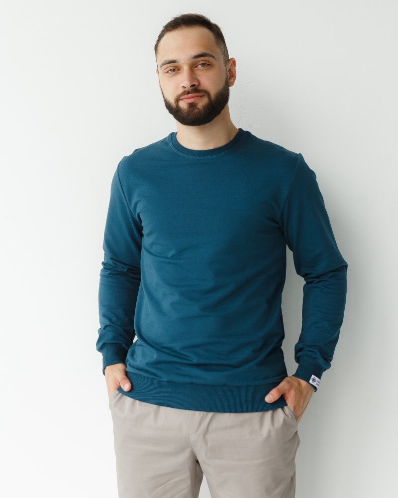 Medical Sweatshirt New York Men's Dark Turquoise 360-437-758 (6613782) фото 1
