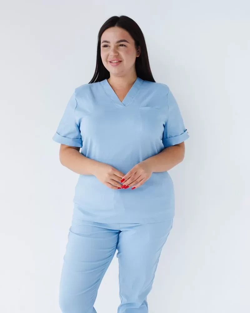Medical suit for women Marseille blue +SIZE 499-333-708 (6637765) фото 3