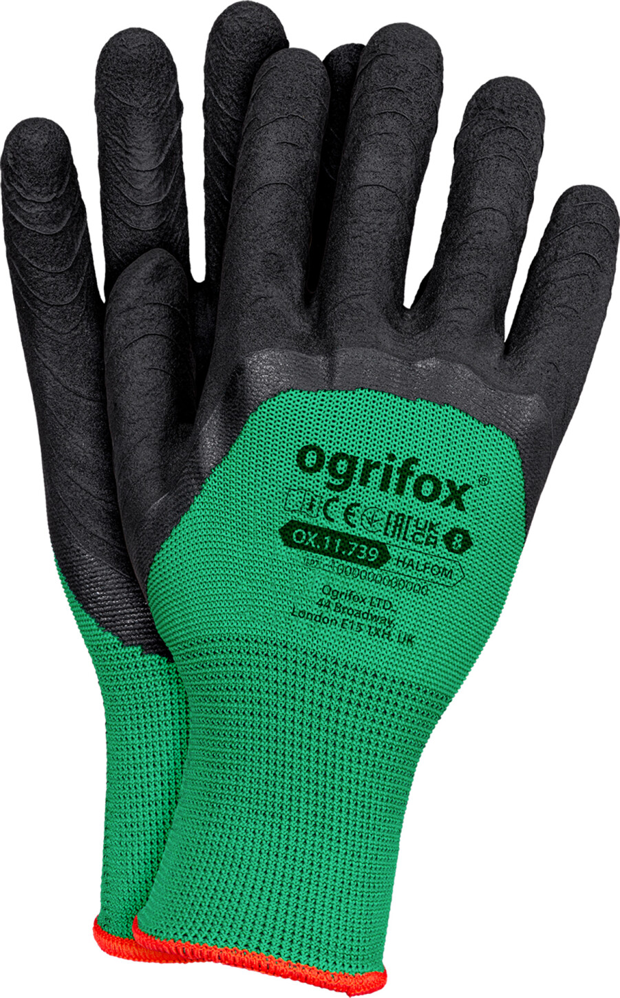 Gloves with latex coating OX-HALFOM (30131) фото 1