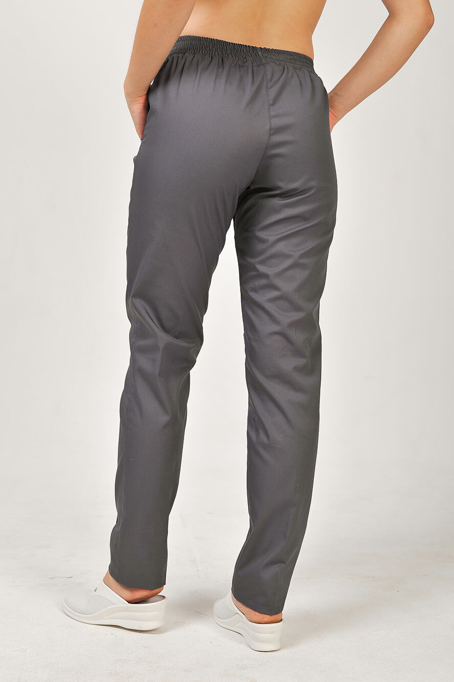 Trousers narrowed female Cotton asphalt  (544961) фото 2
