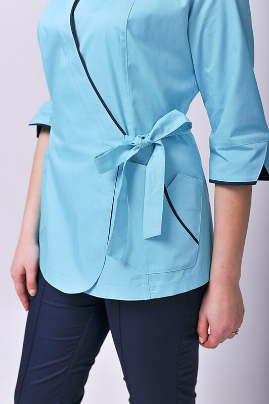 Venice+ Br. skinny suit. COTTON. Menthol / dark blue (544627) фото 5