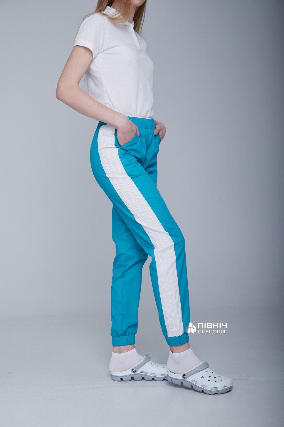 Women's medical trousers "Vanessa" turquoise (3399109) фото 11