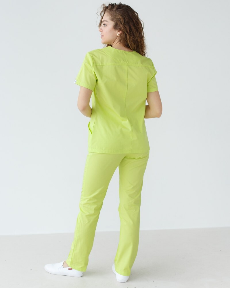 Medical shirt women's Topaz lime 164-330-705 (6613500) фото 2
