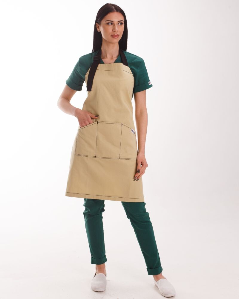 Professional water-repellent apron Verona beige 173-454-909 (6613856) фото 1