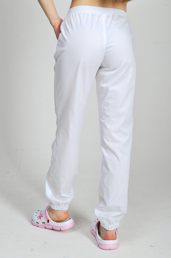 Medical joggers women's white. COTTON (544958) фото 3