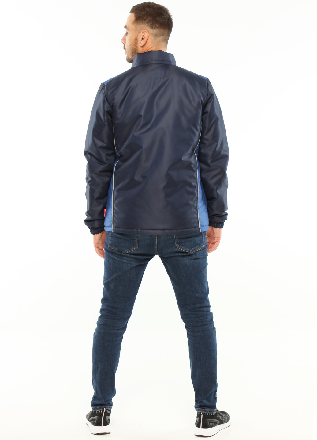 Demi-season jacket - blue and electric blue (180028) фото 2