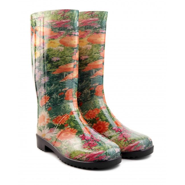Women's rubber boots "Flower Garden" L-763-4-FL-5 (221849) фото 2