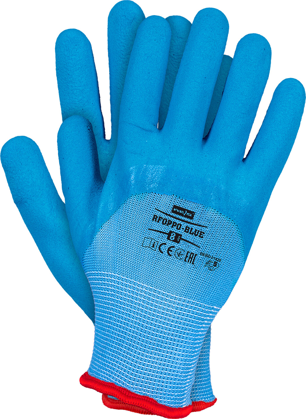Gloves covered with RFOPPO-BLUE (30113) фото 1