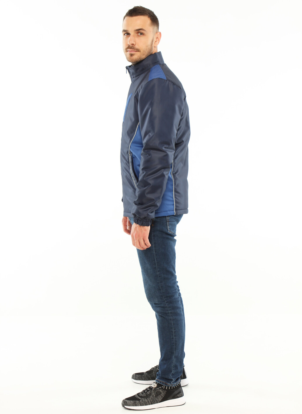 Demi-season jacket - blue and electric blue (180028) фото 3