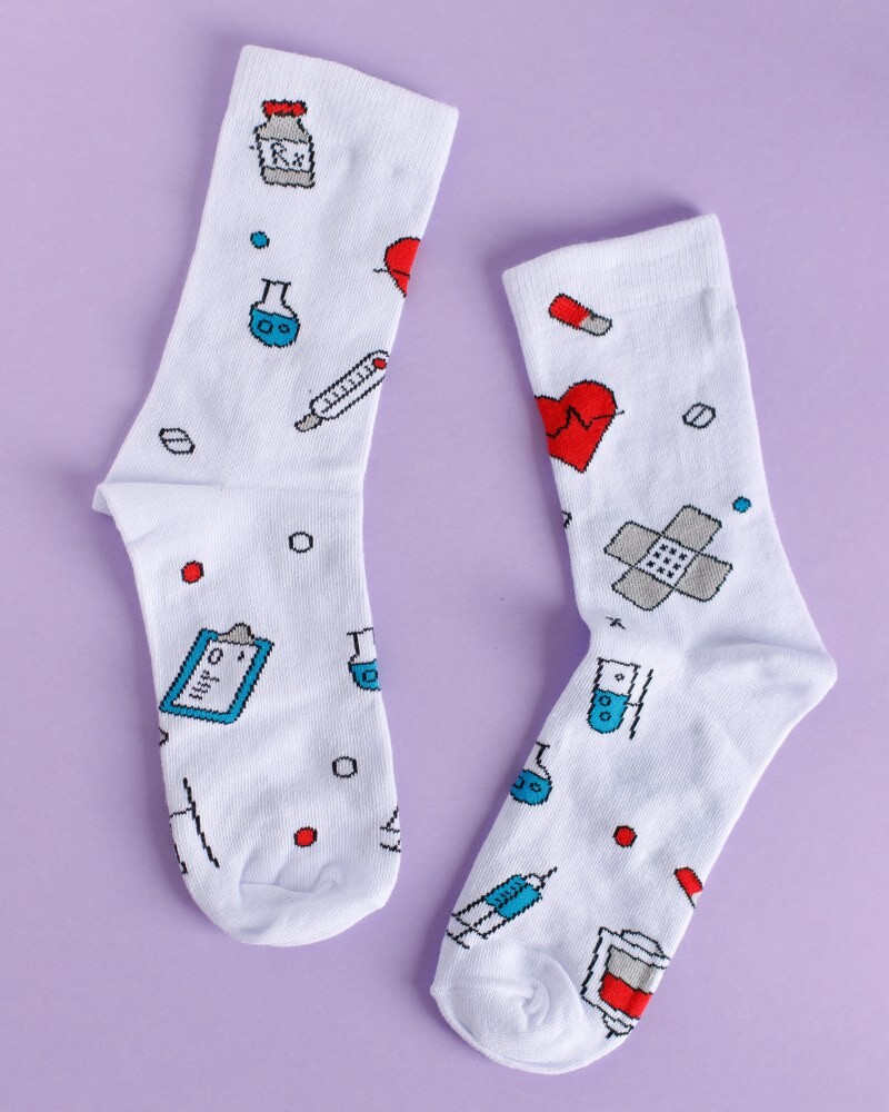 Medical socks with Hospital print 143-324-872 (6613890) фото 6