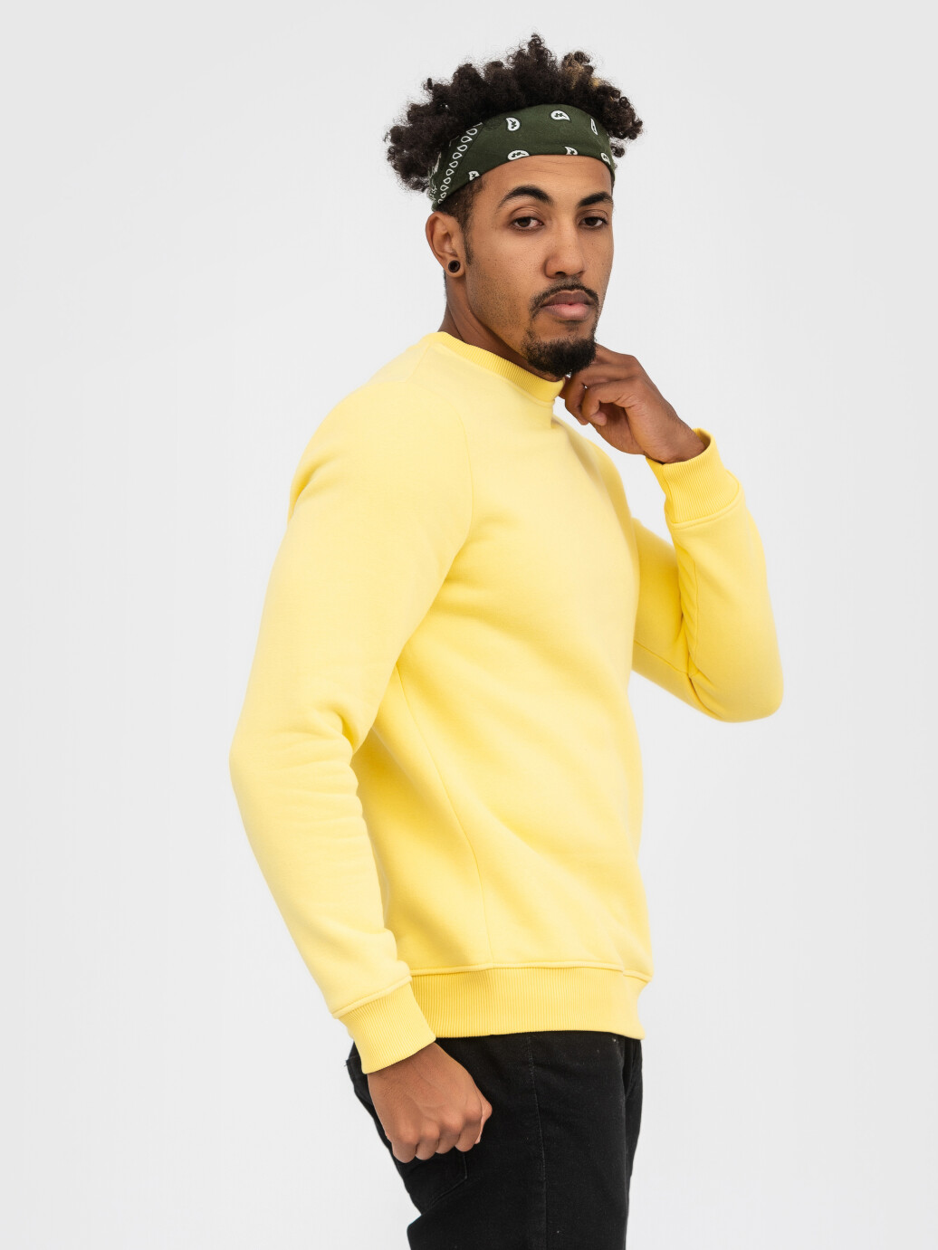 Свитшот UNISEX с начесом U-0301 желтый (5110235) фото 4