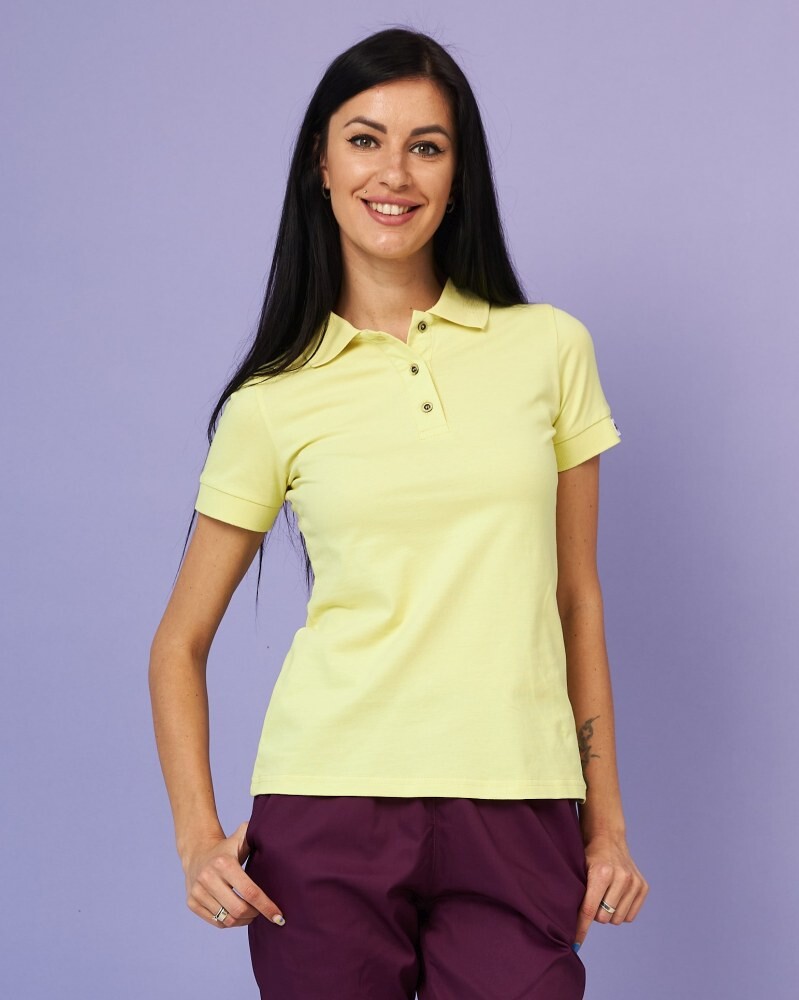 Medical polo for women lime 147-330-677 (6613396) фото 1