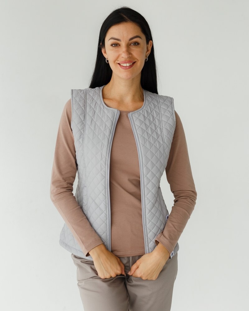 Medical insulated vest women's Geneva gray 366-328-844 (6613199) фото 4