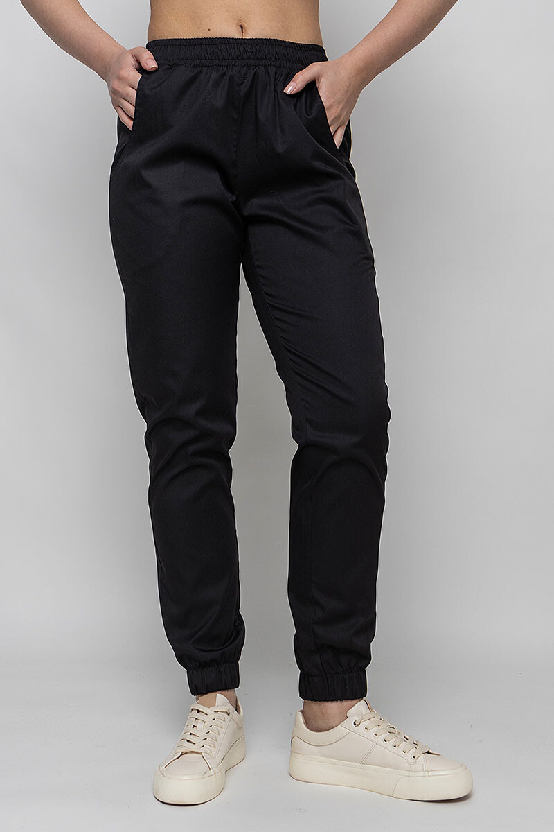 Athena black medical joggers, 4 pockets. COTTON (5436980) фото 1