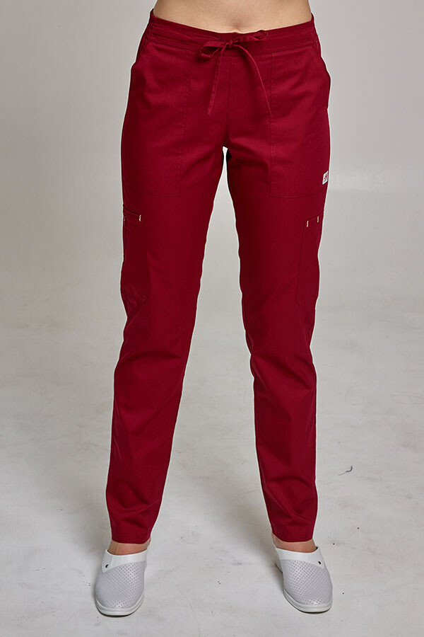 Women's medical trousers "Virginia" Marsala BK044 (544954) фото 1