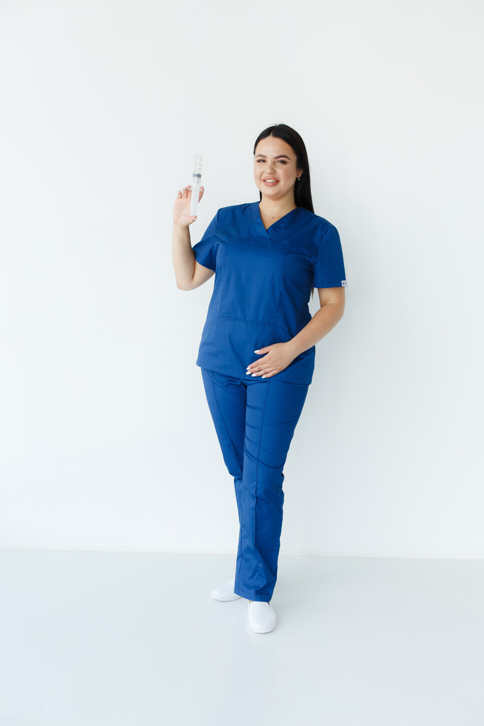 Medical shirt women's Topaz blue 164-322-705 / 386-322-705 (6613497) фото 7