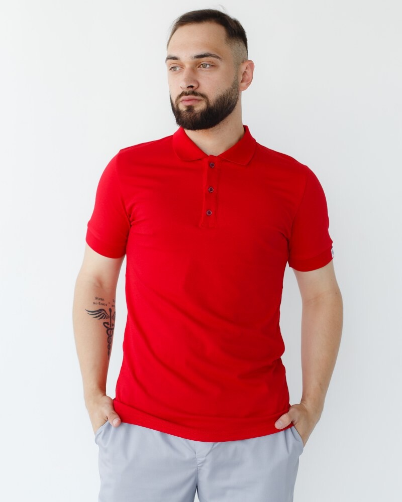 Medical Polo Men's Red 148-339-677 (6613757) фото 7