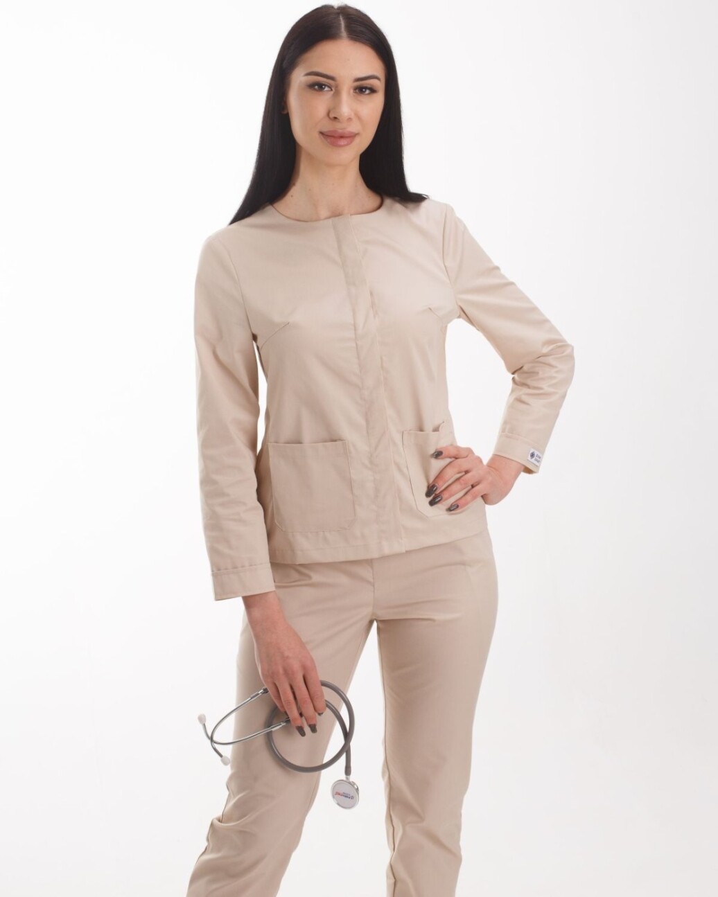 Medical suit women's Jacqueline cream 440-460-677 (6613359) фото 6
