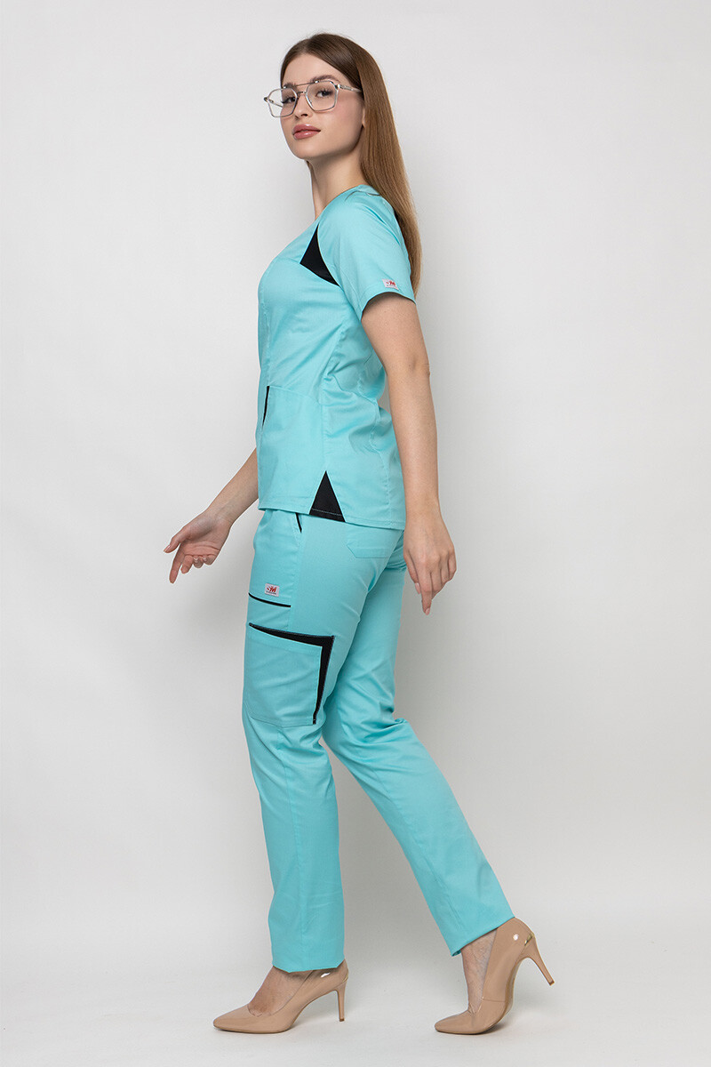 Medical suit Emily-stretch, female. Menthol (5436944) фото 4