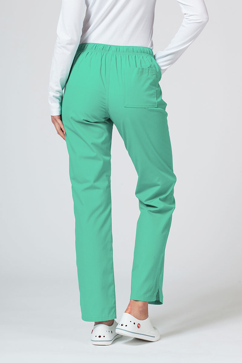 Women's straight medical trousers "Sofia" light green (7700702) фото 2