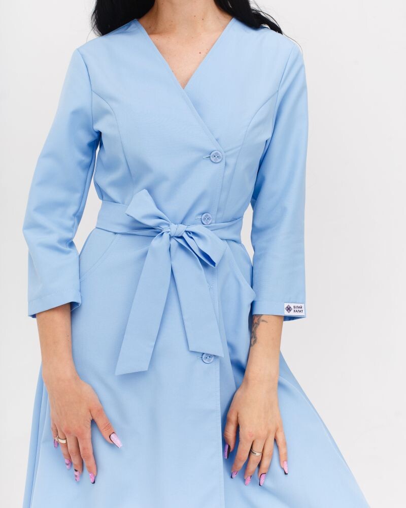 Medical gown for women Provence blue 178-333-677 (6613946) фото 3
