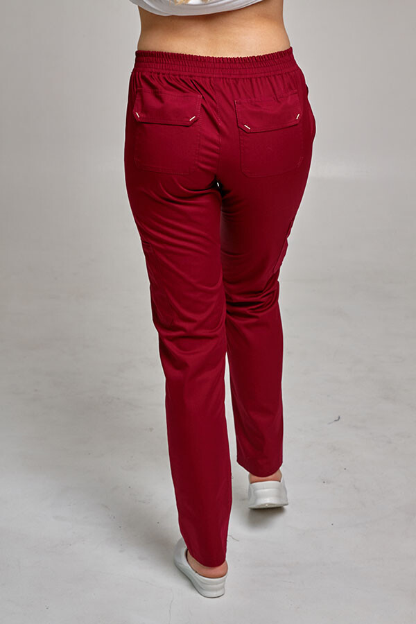 Women's medical trousers "Virginia" Marsala BK044 (544954) фото 4