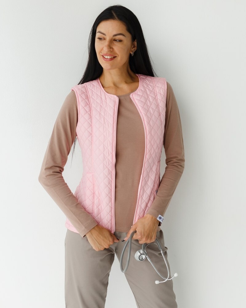 Medical insulated vest women's Geneva light pink 366-414-844 (6613200) фото 2