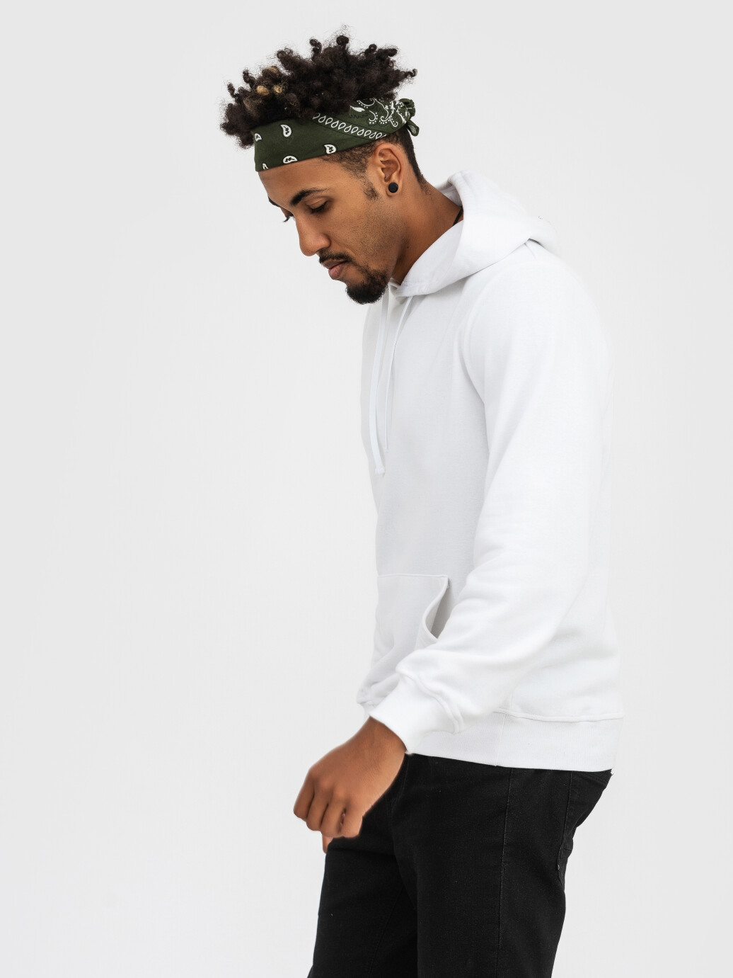 Hoodie UNISEX without fleece U-0402 white (5110262) фото 2