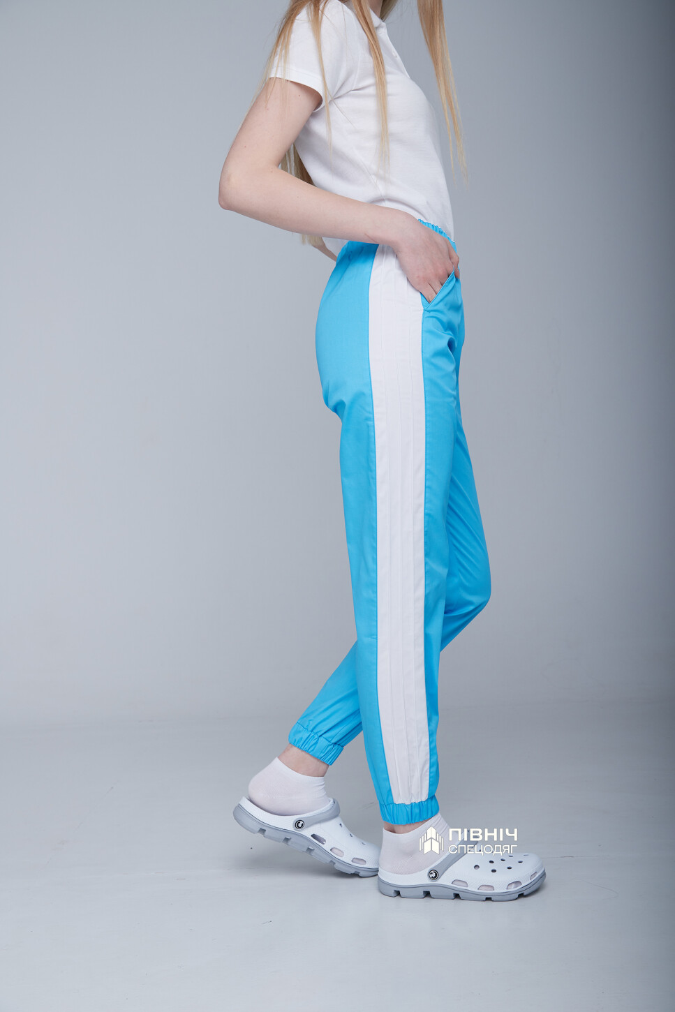 Women's medical trousers "Vanessa" sea wave (3399112) фото 13