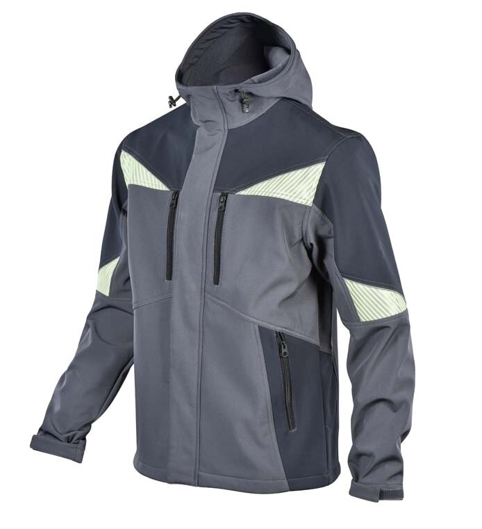Рабочая куртка softshell Sizam KINGSTON серый/чёрный 30373-30378 (8138073) фото 1