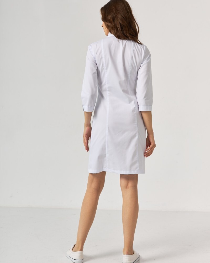 Medical coat for women Sakura white 160-324-678 / 310-324-679  (6613581) фото 4