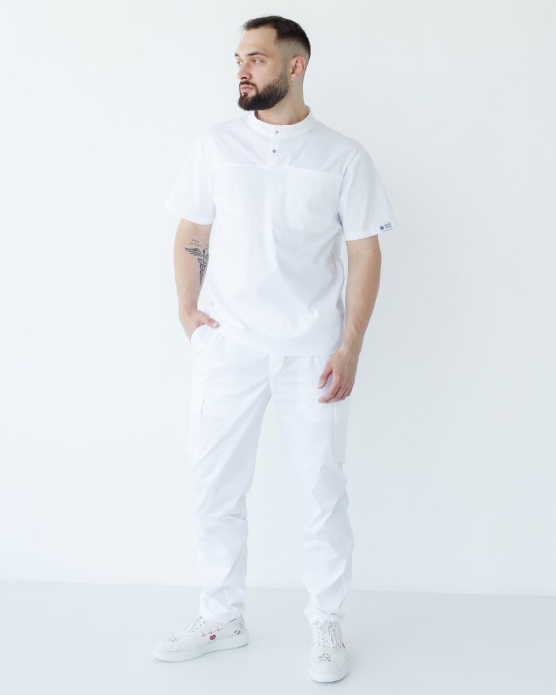 Medical suit for men Denver white 404-324-679/447-324-679 (6613719) фото 9
