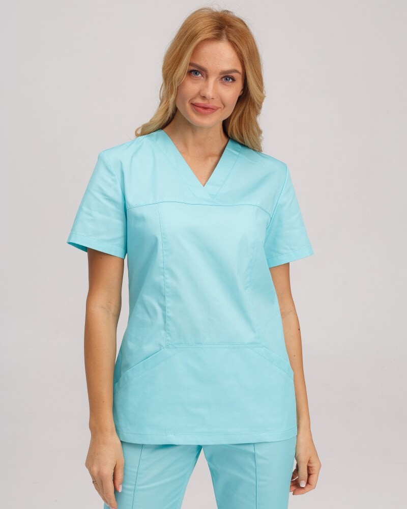 Medical shirt women's Topaz mint 164-332-705 / 386-332-705 (6613490) фото 1