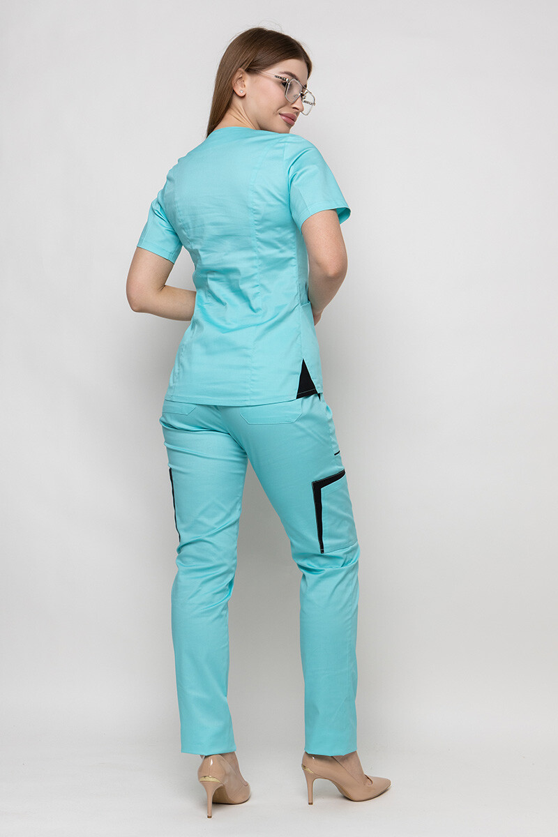 Medical suit Emily-stretch, female. Menthol (5436944) фото 6