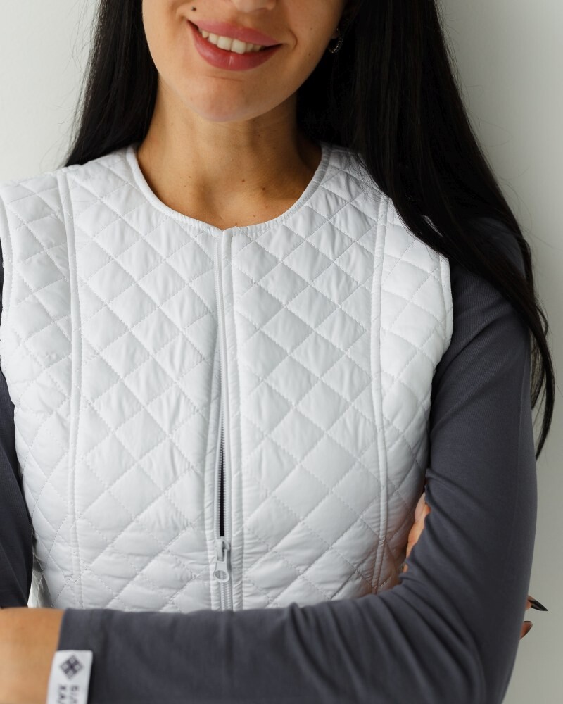 Medical insulated vest women's Geneva white 366-324-844 (6613195) фото 3