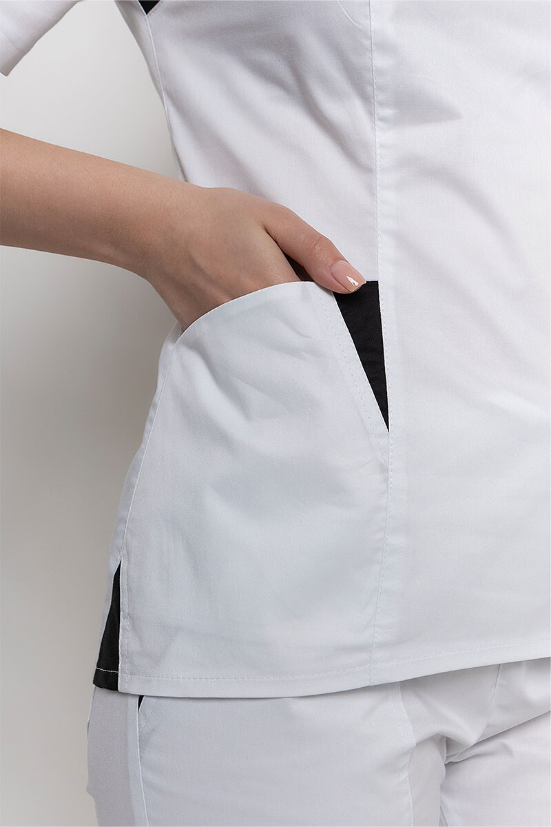 Medical suit white Emelie-stretch women's (5436920) фото 7