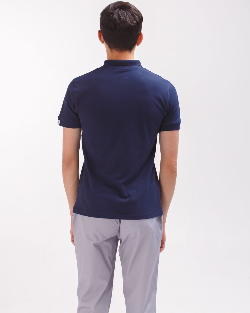 Medical polo men's blue embroidered Caduceus 148-322-836 (6613769) фото 2