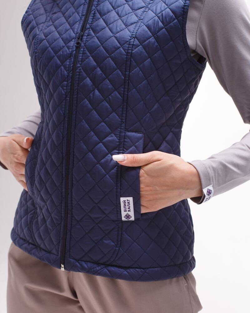 Medical insulated vest women's Geneva dark blue 366-406-844 (6613198) фото 7