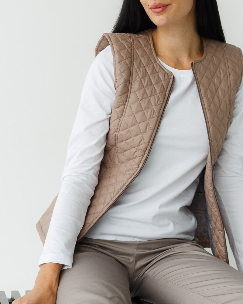 Medical insulated vest women's Geneva dark beige 366-435-844 (6613196 фото 6