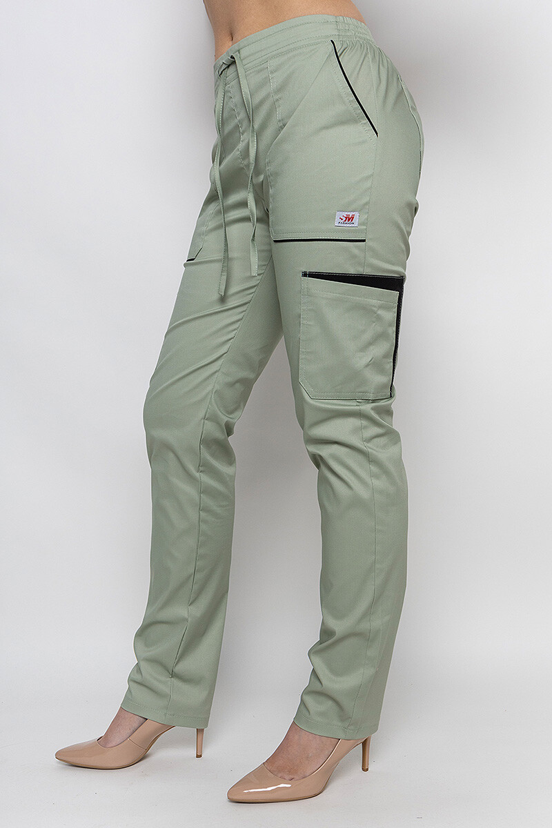 Medical Emeli-stretch trousers for women. Pistachio (5436970) фото 3